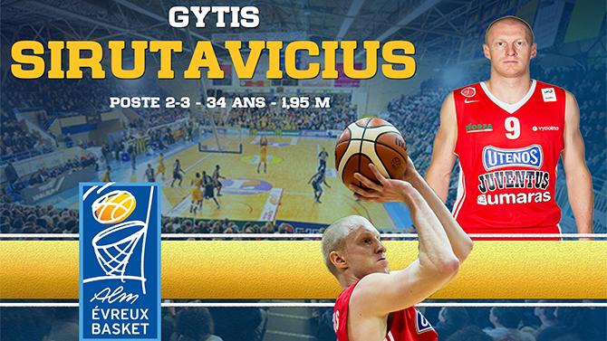 Evreux: Gytis Sirutavičius arrive de Lituanie !
